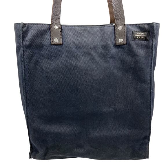 Jack Spade Warren Street New York Waxed Proofed Cotton Fabric Tote Bag - Picture 1 of 14